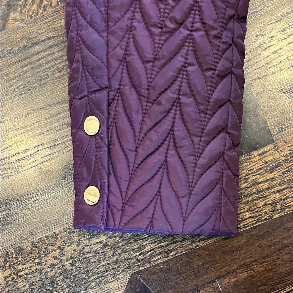 Kate Spade Mulberry Quilted Hooded Coat, size small - Picture 5 of 7